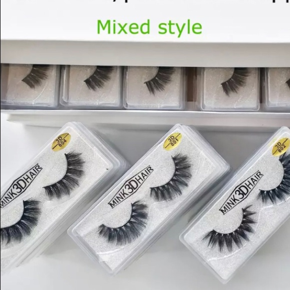 Ⓜ️&Ⓜ️ 3 for $7 ,3D mink lashes  or $7 per singles.